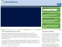 Tablet Screenshot of insurancelink.ca